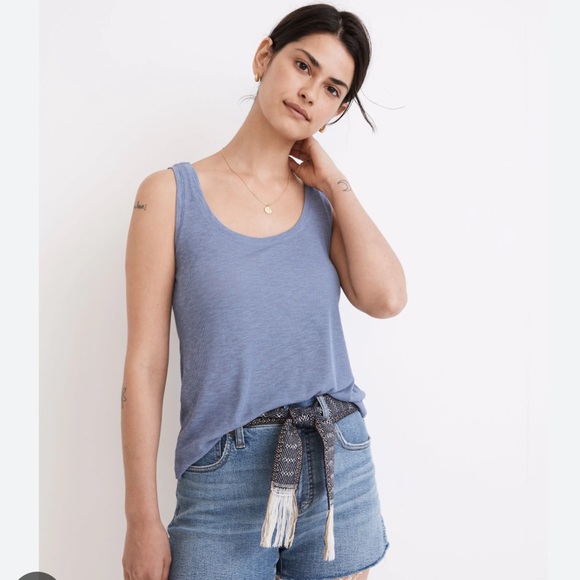 NWT Madewell Eastover Tank blue XS - Picture 1 of 7